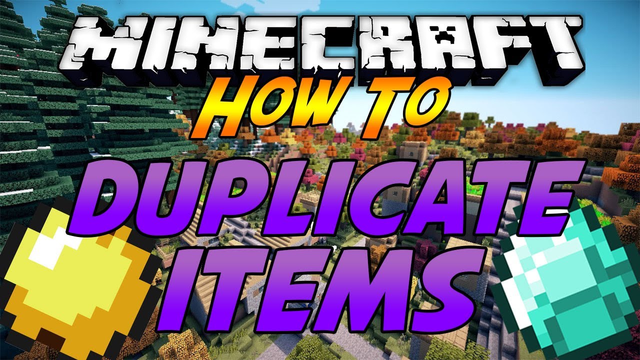 dupe items minecraft